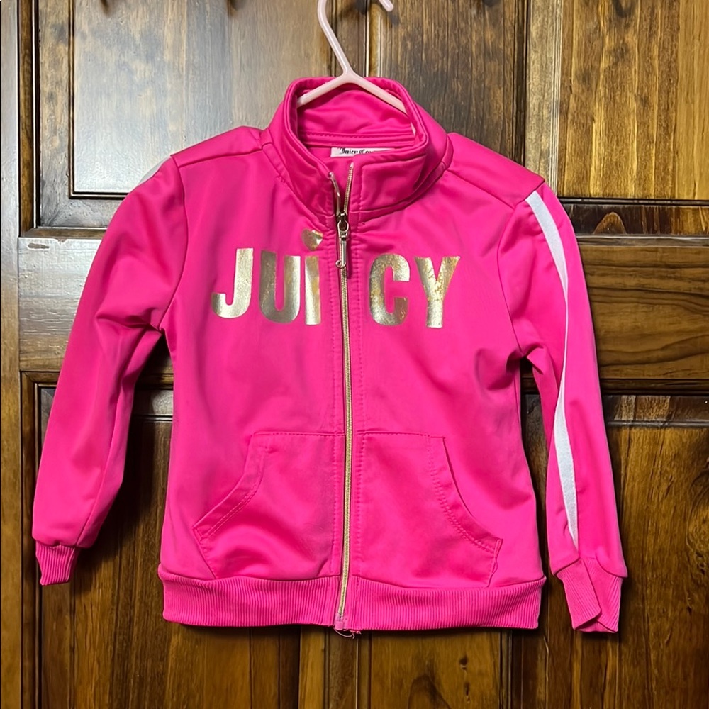 Juicy Couture Pink Track Jacket with Gold Logo